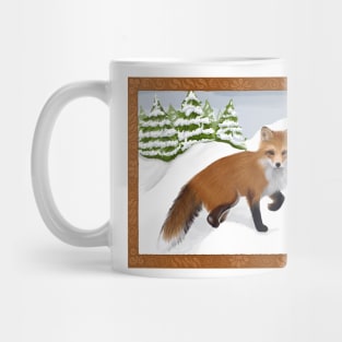 Red Fox in Winter Mug